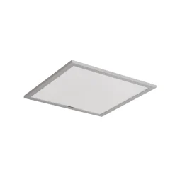Lindby LED paneel Livel, 4000K, 40 cm x 40 cm, zilver, metaal