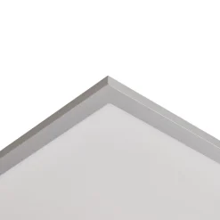 Lindby LED paneel Livel, 4000K, 40 cm x 40 cm, zilver, metaal