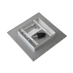Lindby LED paneel Livel, 4000K, 40 cm x 40 cm, zilver, metaal