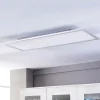 Lindby LED paneel Livel, 4000K, 120cm x 30cm, zilver, metaal