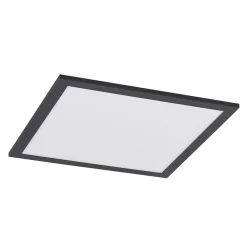 Lindby LED paneel Nelios, 40 x 40 cm, CCT, zwart, metaal