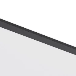 Lindby LED paneel Nelios, 80 x 30 cm, CCT, zwart, metaal