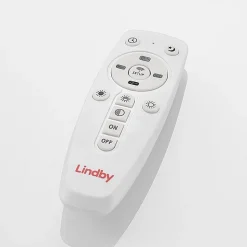 Lindby LED paneel Nelios, 120 x 30 cm, CCT, zwart, metaal