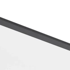 Lindby LED paneel Nelios, 80 x 30 cm, 4.000K, zwart, metaal