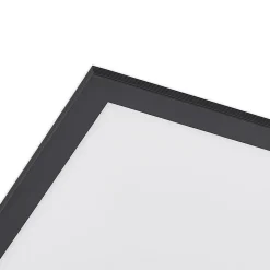 Lindby LED paneel Nelios, 62 x 62 cm, CCT, zwart, metaal