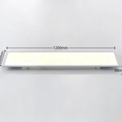 Lindby LED paneel Quais, 30 x 120 cm, wit, aluminium, 4.000K