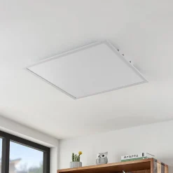 Lindby LED paneel Quais, 60 x 60 cm, wit, aluminium, 4.000K