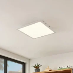 Lindby LED paneel Quais, 40 x 40 cm, wit, aluminium, 4.000K