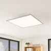 Lindby LED paneel Stenley, 4.000 K, 60 cm x 60 cm, zilver/wit