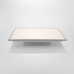 Lindby LED paneel Stenley, 4.000 K, 60 cm x 60 cm, zilver/wit