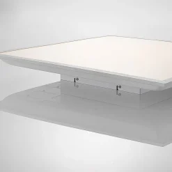 Lindby LED paneel Stenley, 4.000 K, 60 cm x 60 cm, zilver/wit