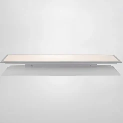 Lindby LED paneel Stenley, 4.000 K, 120 cm x 30 cm, zilver/wit