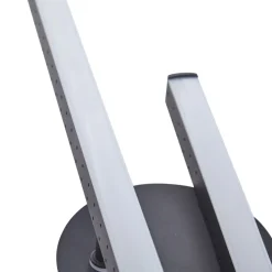 Lindby LED plafondlamp Aurendor, 135 cm, zwart, metaal