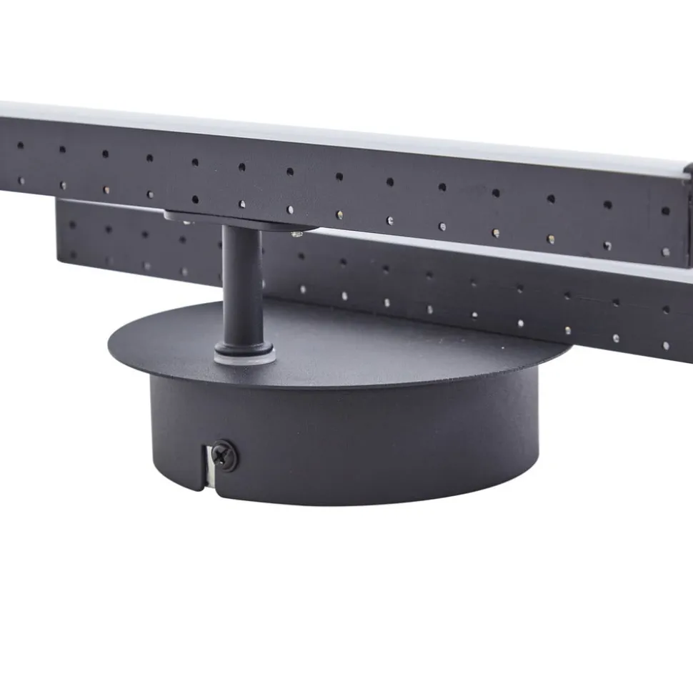 Lindby LED plafondlamp Aurendor, 135 cm, zwart, metaal