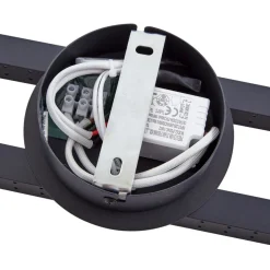 Lindby LED plafondlamp Aurendor, 135 cm, zwart, metaal