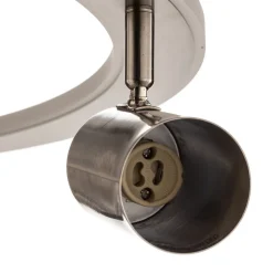 Lindby LED plafondlamp Berisha, 6-lamps, nikkel