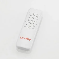 Lindby LED plafondlamp Caitlin, antraciet, metaal, 105cm