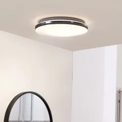 Lindby LED plafondlamp Comora, Ø 35 cm, wit, IP44, 3000K