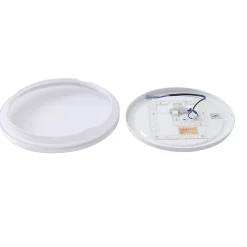 Lindby LED plafondlamp Comora, Ø 35 cm, wit, IP44, 3000K