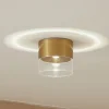 Lindby LED plafondlamp Dalila, goud, Ø 10 cm, aluminium