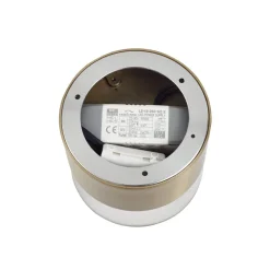 Lindby LED plafondlamp Dalila, goud, Ø 10 cm, aluminium