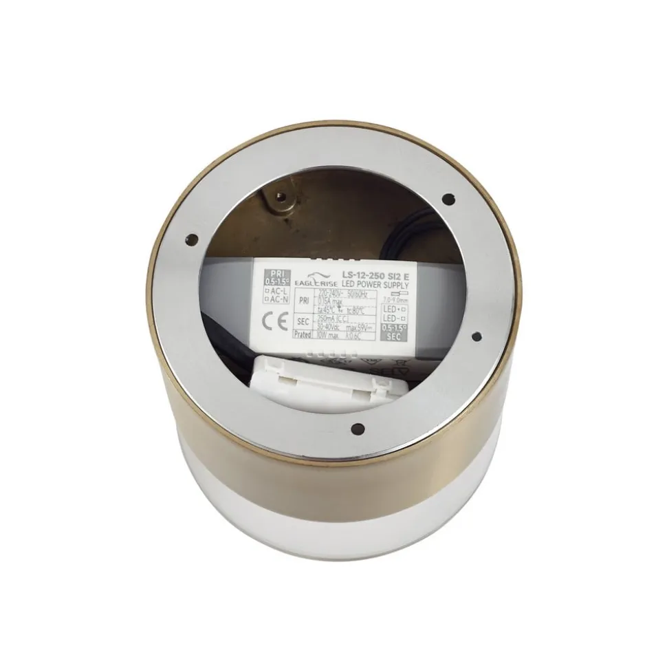 Lindby LED plafondlamp Dalila, goud, Ø 10 cm, aluminium