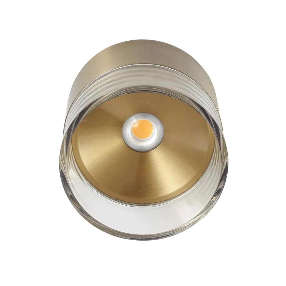 Lindby LED plafondlamp Dalila, goud, Ø 10 cm, aluminium