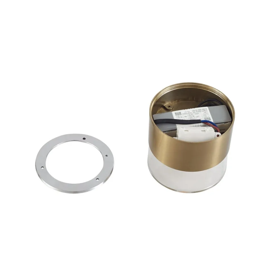 Lindby LED plafondlamp Dalila, goud, Ø 10 cm, aluminium