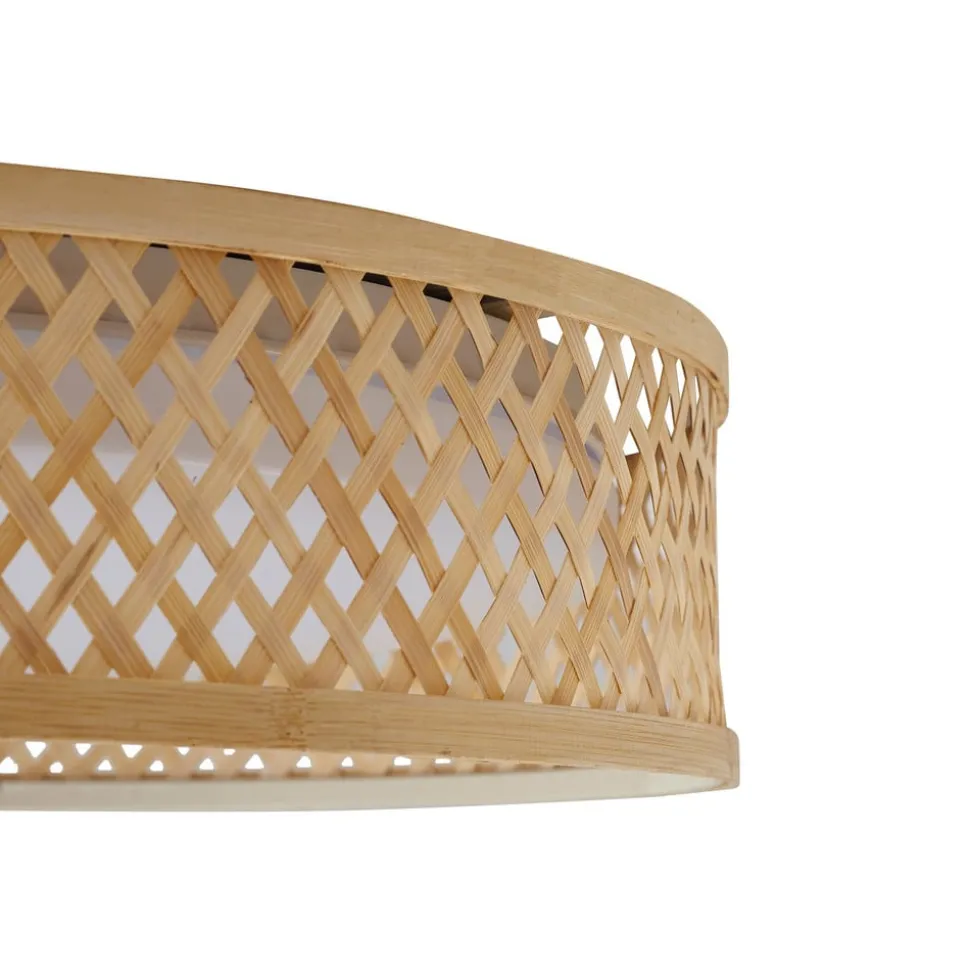 Lindby LED plafondlamp Eilif, bamboe, Ø 40 cm