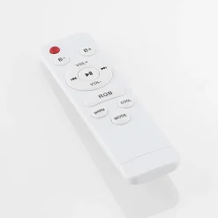 Lindby LED plafondlamp Elpida, luidspreker, wit, Ø 39cm