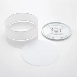 Lindby LED plafondlamp Ellamina, 40 cm, wit, textiel