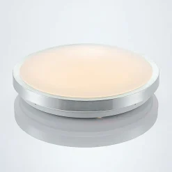 Lindby LED plafondlamp Emelie, Ø 35 cm, aluminiumkleurig, metaal