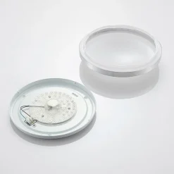 Lindby LED plafondlamp Emelie, Ø 35 cm, aluminiumkleurig, metaal