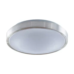 Lindby LED plafondlamp Emelie, Ø 42 cm, aluminiumkleurig, metaal
