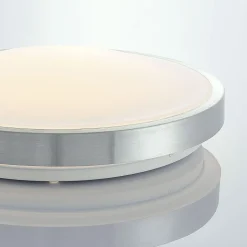 Lindby LED plafondlamp Emelie, Ø 42 cm, aluminiumkleurig, metaal