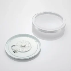 Lindby LED plafondlamp Emelie, Ø 42 cm, aluminiumkleurig, metaal