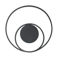 Lindby LED plafondlamp Emisua, zwart, CCT, dimbaar