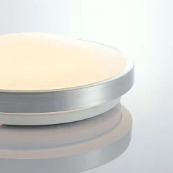 Lindby LED plafondlamp Emelie, Ø 27 cm, aluminiumkleurig, metaal