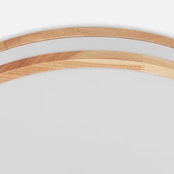 Lindby LED plafondlamp Emiva, 50cm, CCT, afstandsbediening, hout