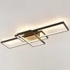 Lindby LED plafondlamp Emiljan, zwart, dimbaar, aluminium