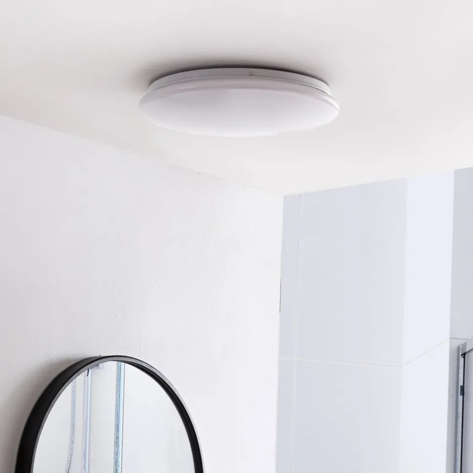 Lindby LED plafondlamp Eovi, Ø 33 cm, wit, 3.000 K, rond