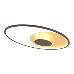 Lindby LED plafondlamp Feival, 73 cm, roest/goud, dimbaar