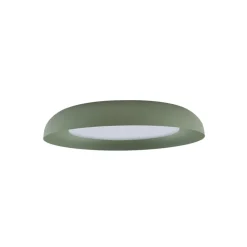 Lindby LED plafondlamp Florie, groen, metaal, Ø 40 cm