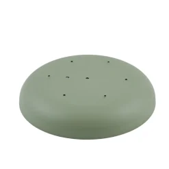 Lindby LED plafondlamp Florie, groen, metaal, Ø 40 cm