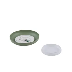 Lindby LED plafondlamp Florie, groen, metaal, Ø 40 cm