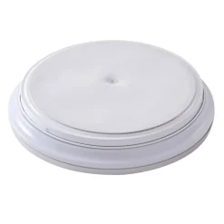 Lindby LED plafondlamp Furgo, zilver/wit, kunststof, IP44