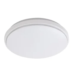 Lindby LED plafondlamp Glamo, Ø 39 cm, chroom, wit, IP44