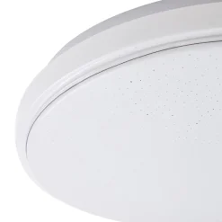 Lindby LED plafondlamp Glamo, Ø 39 cm, chroom, wit, IP44