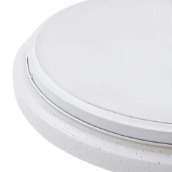 Lindby LED plafondlamp Glamo, Ø 39 cm, chroom, wit, IP44