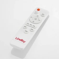 Lindby LED plafondlamp Gracjan, zwart, metaal, CCT, Ø45cm